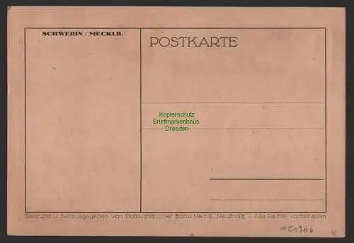 151906 AK Schwerin um 1925 Künstlerkarte LW Burgstraße