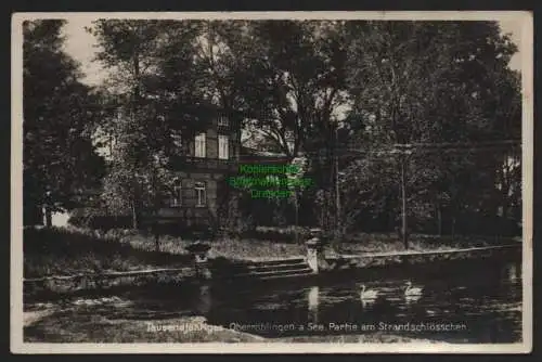 151165 AK Oberröblingen am See Fotokarte Strandschlösschen 1934