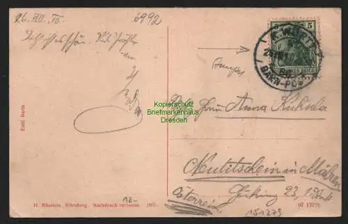 151279 AK Weikersheim Main-Tauber-Kreis Kloster K. Württ. Bahnpost 1910