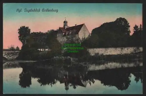 149544 AK Jagdschloss Grillenburg 1919