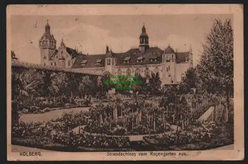 149474 AK Kolberg Strandschloss Stettin 1919