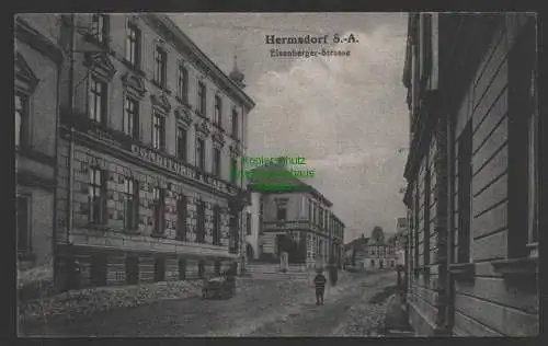 149210 AK Hermsdorf S.-A. um 1915 Eisenberger Strasse Conditorei Cafe