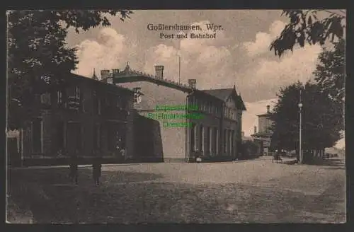 149124 AK Jablonowo Pomorskie Goßlershausen um 1915 Bahnhof Post