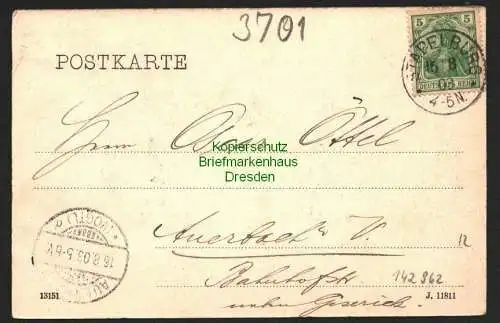 142962 AK Jungborn i. Harz 1903 Speisesaal Gesellschaftssäle Stapelburg