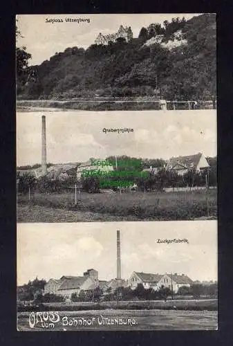 125645 AK Vitzenburg Querfurt 1907 Zuckerfabrik Grabenmühle Schloss