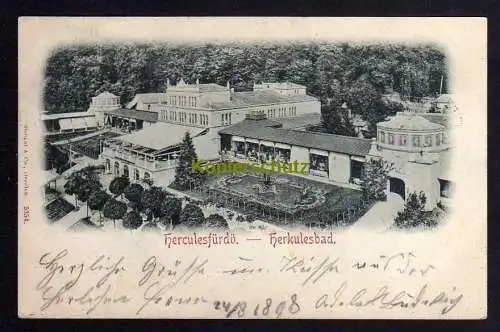 120107 Ansichtskarte Băile Herculane Herkulesbad Herkulesfürdö 1898