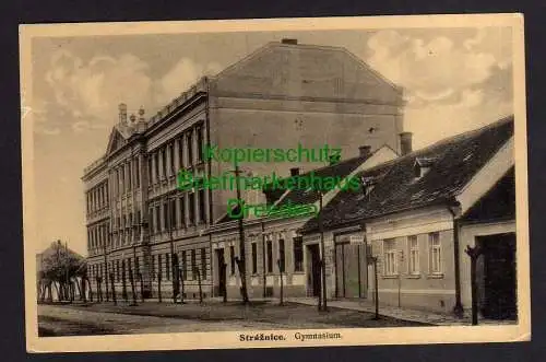 117348 Ansichtskarte Straznice Straßnitz Gymnasium 1940