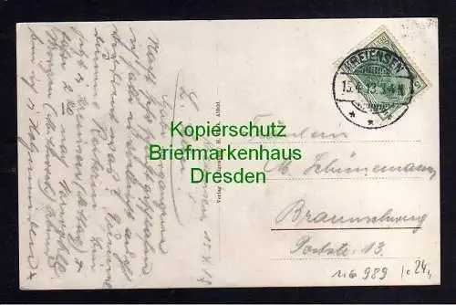 116989 AK Greener Burg Einbeck 1913 Kreiensen Waffen- und Fahrradfabriken H. Bur