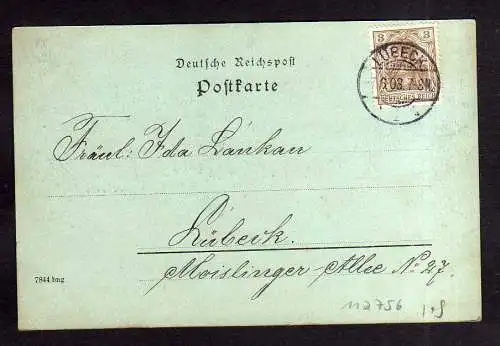 112756 AK Königsberg i. Pr. Schlossteich Mondscheinkarte 1903