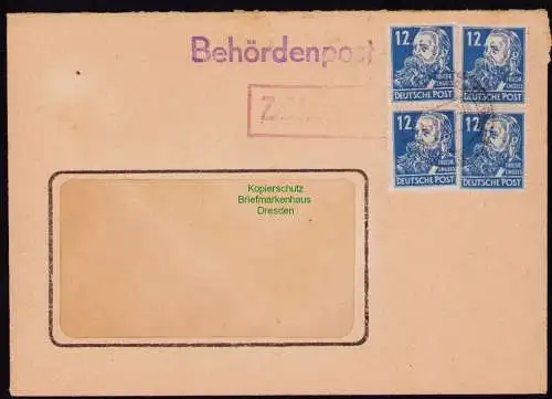 B18384 Brief Neubrandenburg 1949   Behördenpost