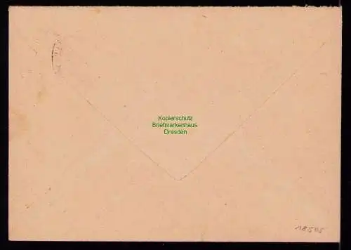 B18505 Brief Wittenberge BZ Potsdam 1949  SST Versicherungsanstalt Zahlungsverk