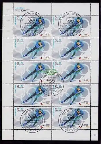 B18902 Deutschland 2002 Mi. 2237 - 2240 Sporthilfe Zehnerbogen gestempelt / **