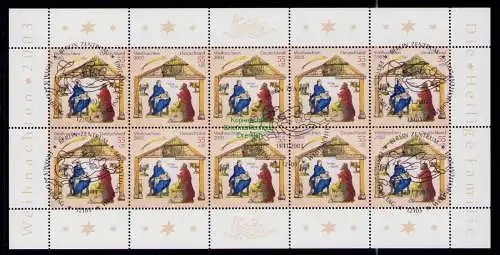 B18910 Deutschland 2003 Mi. 2369 2370 Weihnachten Zehnerbogen gestempelt / **