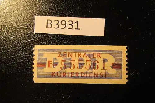 B3931 DDR ZKD B 20 E ** ND postfrisch