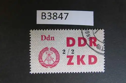 B3847 DDR ZKD C 48 II Ddn 2/2 ungültig gestempelt mit einwandfreiem Gummi