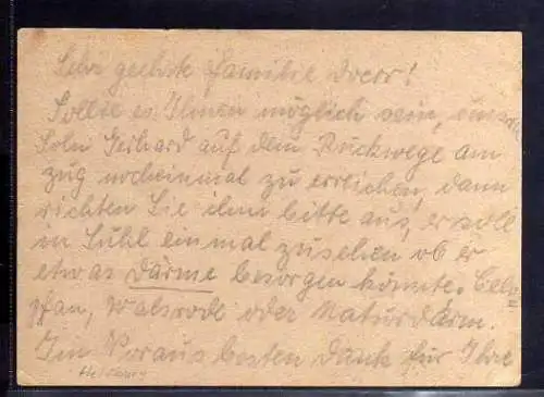 B459 SBZ Postkarte Gebühr bezahlt 1945 Heldburg