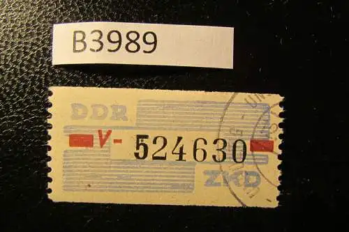 B3989 DDR ZKD B 29 V Original ungültig gestempelt