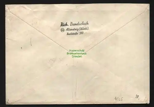 B4555 Brief Westberlin 100 Jahre Deutsche Briefmarke 1950