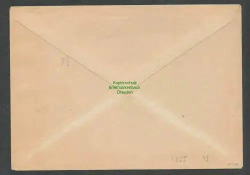 B4855 SBZ Geschäftspapiere Zahna 1946 PMT Postmeistertrennung Wittenberge 69 X