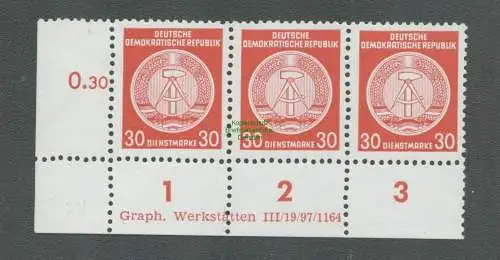 B5074 DDR Dienst 24 XII DV  III/18/97/1164 ** postfrisch