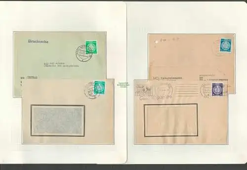 B5324 DDR Dienst 13 Briefe ex 18 - 28 1x Postkarte Frühverwendung 20 vor 1.10.54