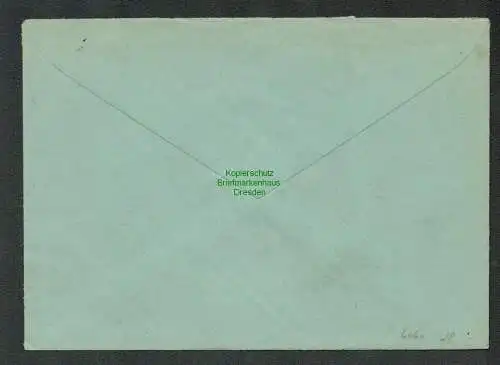 B6060 Brief SBZ Gebühr bezahlt 1945 Helbigsdorf über Dresden A28 Landpoststempel