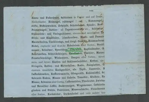 B6335 Sachsen 8 König Johann 1858 Dresden Teil einer Drucksache