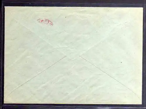 B645 SBZ Brief Gebühr bezahlt 1945 Olbernhau Niederneuschönberg an Finanzamt