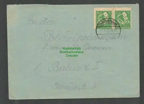 B6814 SBZ Thüringen Brief Großrudestedt 1946 nach Berlin