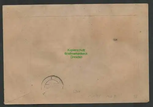 B6910 Brief Generalgouvernement 120 - 124 mit Plf. 120 II Krakau 1944 n Radeberg