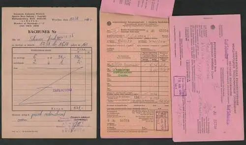 B6857 Brief Pirna 1970 +2x Fahrkarte Reichsbahn Internationaler Personenverkehr