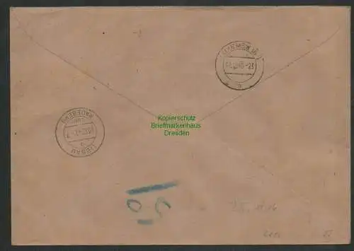 B6887  R-Brief Einschreiben Eilboten Esch-Alzig 1940 Esch/Alzette Luxemburg 16