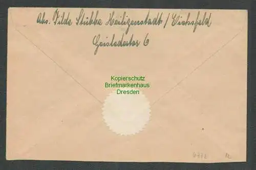 B6772 Brief SBZ Heiligenstadt Eichsfeld 1946 MiF Thüringen / alliierte Besetzung