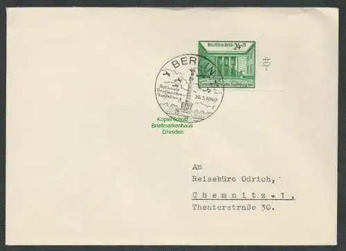 B6434 Brief Deutsches Reich 1940 Nationale Briefmarkenausstellung SST der Ausste