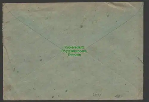 B7493 SBZ Währungsreform Brief Gebühr bezahlt Bautzen 06.7.48 nach Arnstadt