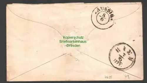 B7655 Ganzsache 15 Kreuzer Österreich Zierstempel Vöslau um 1880