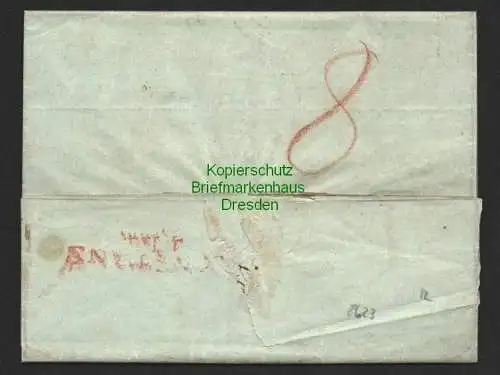 B8623 Faltbrief Krozingen geschrieben in Heitersheim 1847