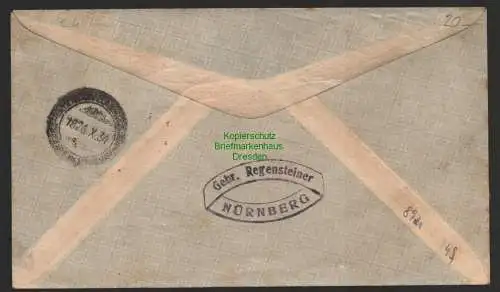 B8921 DR Brief Deutsche Luftpost Europa Südamerika 1933 nach Montevideo Uruguay