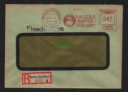 B9164 R-Brief Gebr. Hörmann A.-G. Berlin Spandau 1 d 1942