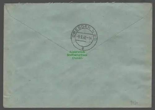 B9490 R-Brief Gebr. Hörmann A.-G. Königshütte (Oberschles) 5 l 1942