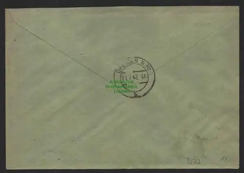 B9573 R-Brief Gebr. Hörmann A.-G. Mannheim 2 e Johann Schreiber 1942