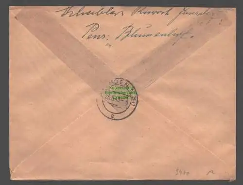 B9440 R-Brief Gebr. Hörmann A.-G. Johnsdorf über Zittau 2 1943