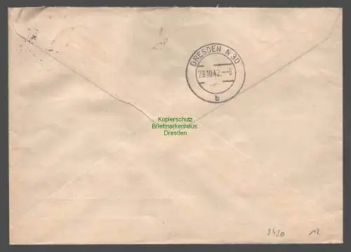 B9430 R-Brief Gebr. Hörmann A.-G. Hersfeld 1942 Altenburg & Steinweg Kolonial