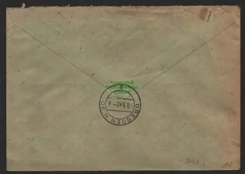 B9743 R-Brief Gebr. Hörmann A.-G. Steinpleis 246 Johannes Singer 1942 Bäckermei