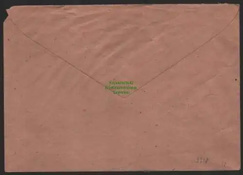 B9918 Brief SBZ Gebühr bezahlt 1946 Steinbach-Hallenberg Einschreiben Heges-H.