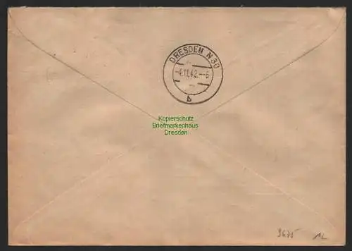 B9675 R-Brief Gebr. Hörmann A.-G. Rosenheim 2 511 Mathias Unterlandstättner 1942