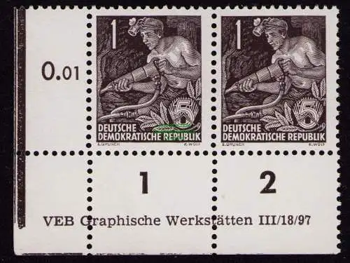 DDR DV 3616 405 ** DS Dauerserie FJP 1953