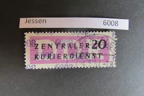 DDR ZKD Aufdruck Kontrollzahlen 6008 Jessen 11 geprüft König BPP