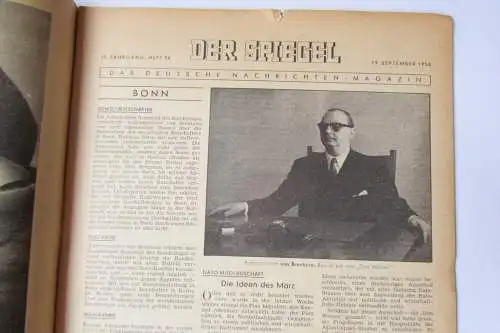 Der Spiegel 1956 10. Jahrgang Nr. 38 Suez Vermittler Robert Gordon Menzies Makle