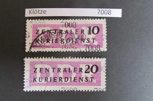 DDR ZKD Aufdruck Kontrollzahlen 7008 Klötze 10 11 gestempelt gepr. Engel